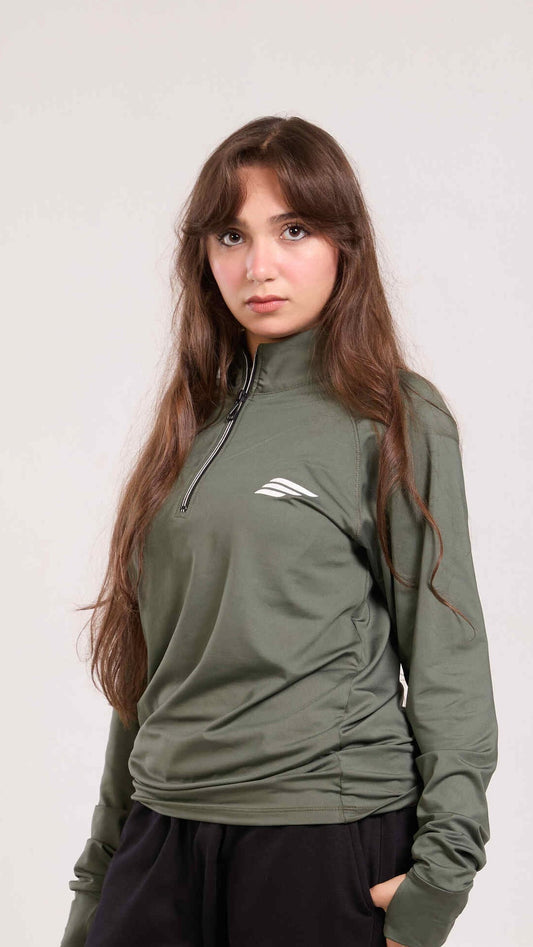 ZIPPER LONG SLEEVE- FINGER HOOK