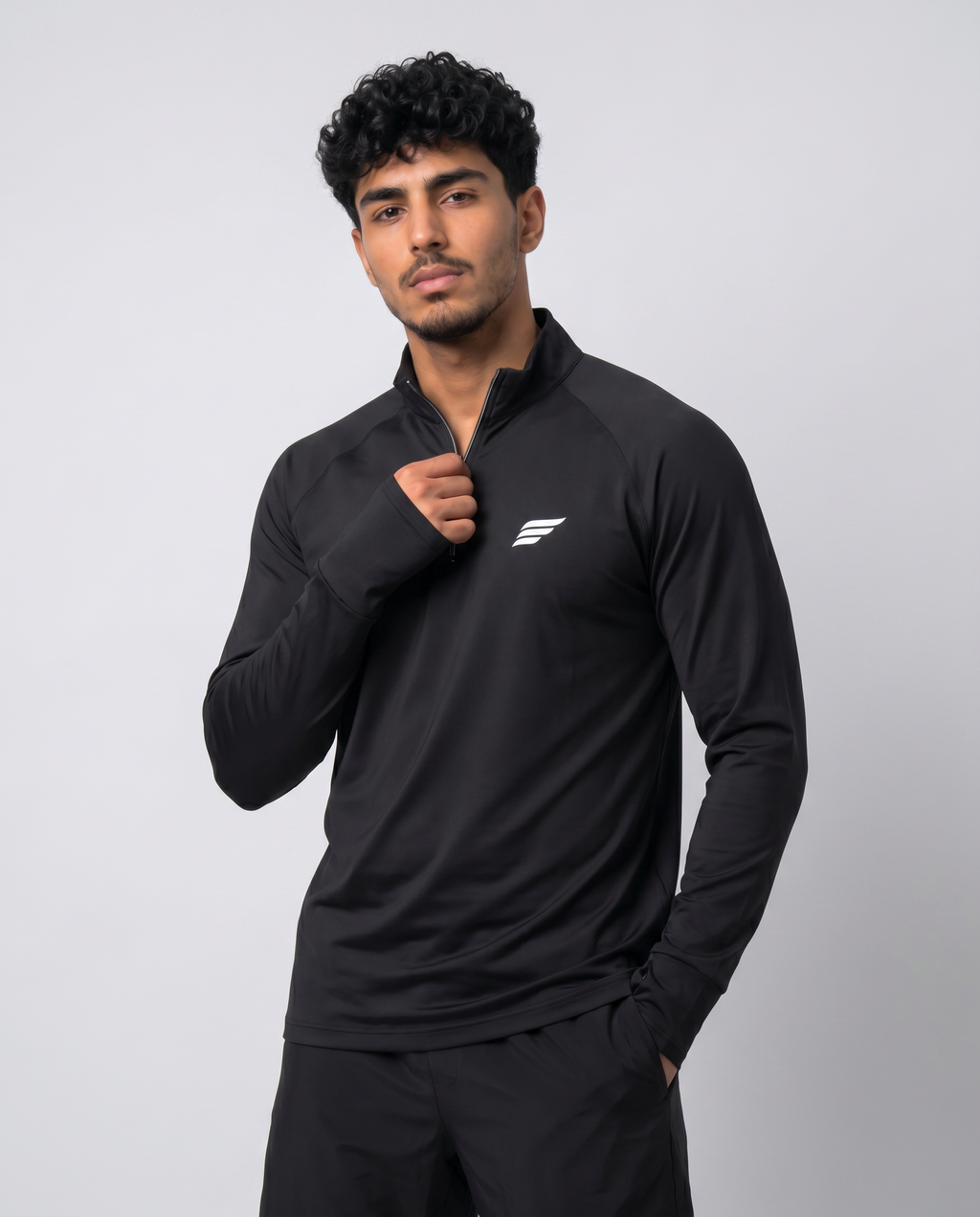 ZIPPER LONG SLEEVE- FINGER HOOK